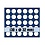 Tableau, Model A - for Coins Ø 32 mm. (30 pcs.) Royal blue - dim: 233 x 185 x 10 mm.