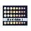 Tableau, Model A - Euro coin sets without capsules (5 sets) Royal blue - dim: 233 x 185 x 10 mm.