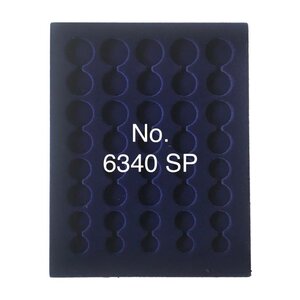 Tableau, Model A - Euro coin sets without capsules (5 sets) Royal blue - dim: 233 x 185 x 10 mm.