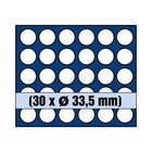 Safe, Tableau, Model A - voor Munten Ø 33,5 mm. (30 st.)  Koningsblauw - afm: 233x185x10 mm. ■ per st.