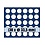 Tableau, Model A - for Coins Ø 33,5 mm. (30 pcs.) Royal blue - dim: 233 x 185 x 10 mm.