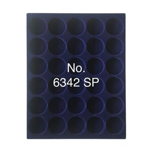 Tableau, Model A - for Coins Ø 33,5 mm. (30 pcs.) Royal blue - dim: 233 x 185 x 10 mm.