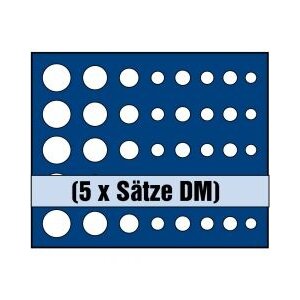 Tableau, Model A - Duitse Marken sets (5 sets) Koningsblauw - afm: 233 x 185 x 10 mm.