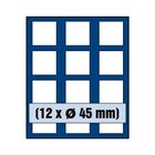 Safe, Tableau, Modèle A - Compartiment dim: 45x45 mm. (12 pcs.)  Bleu royal - dim: 233x185x10 mm. ■ par pc.