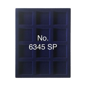 Tableau, Modèle A - Compartiment dim: 45 x 45 mm. (12 pcs.) Bleu royal - dim: 233 x 185 x 10 mm.