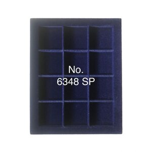 Tableau, Modèle A - Compartiment dim: 48 x 48 mm. (12 pc.) Bleu royal - dim: 233 x 185 x 10 mm.