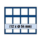 Safe, Tableau, Modèle A - Compartiment dim: 54x54 mm. (12 pc.)  Bleu royal - dim: 233x185x10 mm. ■ par pc.