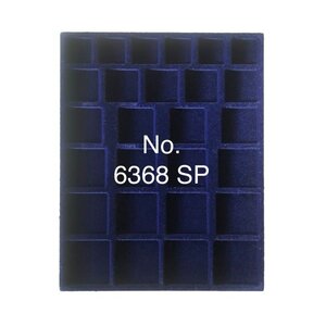 Tableau, Modèle A - Compartiment dim: Divers (28 pcs.) Bleu royal - dim: 233 x 185 x 10 mm.