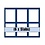Tableau, Model A - Slabs capsules 60 x 85 mm. (6 st.) Koningsblauw - afm: 233 x 185 x 10 mm.