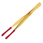 Safe, Coins Tweezers, Straight - length 120 mm.  Gold plated ■ per pc.