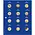 Safe, TOPjeu, Supplement - Monnaies de 2 Euro sous capsules - 2019 feuilles 29 -  Transp/blue feuille préimprimée - dim: 185x230 mm. ■ par pc.