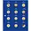 Safe, TOPset, Supplement - 2 Euromunten in capsules - 2019  blad 29 - Transp/blauw voordrukblad - afm: 185x230 mm. ■ per st.