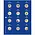 Safe, TOPjeu, Supplement - Monnaies de 2 Euro sous capsules - 2020 sheet 32 -  Transp/blue feuille préimprimée - dim: 185x230 mm. ■ par pc.