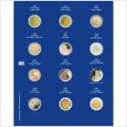 Safe, TOPset, Supplement - 2 Euro coins in capsules - 2020 sheet 33 - Transp/blue preprint sheet - dim: 185x230 mm. ■ per pc.