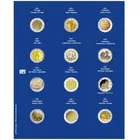 Safe, TOPset, Supplement - 2 Euro coins in capsules - 2021 sheet 36 - Transp/blue preprint sheet - dim: 185x230 mm. ■ per pc.