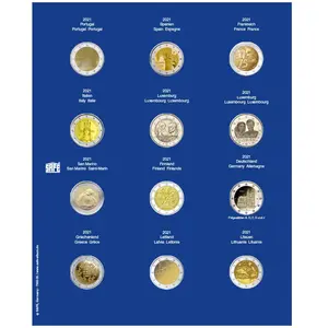 Safe TOPset supplement for 2 Euro coins, Issue 2021.2