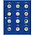 Safe, TOPset, Supplement - 2 Euro coins in capsules - 2021 sheet 36 - Transp/blue preprint sheet - dim: 185x230 mm. ■ per pc.