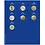 TOPset, Supplement - 2 Euromunten in capsules - 2021 blad 37 - Transp/blauw voordrukblad - afm: 185 x 230 mm.