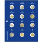 Safe, TOPset, Supplement - 2 Euro coins in capsules - 2022 sheet 38 - Transp/blue preprint sheet - dim: 185x230 mm. ■ per pc.