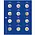 Safe, TOPset, Supplement - 2 Euro coins in capsules - 2022 sheet 38 - Transp/blue preprint sheet - dim: 185x230 mm. ■ per pc.