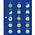 Safe, TOPset, Supplement - 2 Euro coins without capsules - 2018/19 sheet 23 - Transp/blue preprint sheet - dim: 185x230 mm. ■ per pc.
