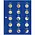 Safe, TOPset, Supplement - 2 Euro coins without capsules - 2020 sheet 26 - Transp/blue preprint sheet - dim: 185x230 mm. ■ per pc.