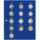 Safe, TOPjeu, Supplement - Monnaies de 2 Euro sans capsules - 2020 feuilles 27 -  Transp/blue feuille préimprimée - dim: 185x230 mm. ■ par pc.