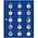 Safe, TOPset, Supplement - 2 Euro coins without capsules - 2021 sheet 28 - Transp/blue preprint sheet - dim: 185x230 mm. ■ per pc.