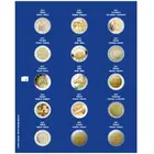 Safe, TOPset, Supplement - 2 Euro coins without capsules - 2021 sheet 29 - Transp/blue preprint sheet - dim: 185x230 mm. ■ per pc.