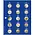Safe, TOPset, Supplement - 2 Euro coins without capsules - 2021 sheet 29 - Transp/blue preprint sheet - dim: 185x230 mm. ■ per pc.