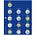 Safe, TOPjeu, Supplement - Monnaies de 2 Euro sans capsules - 2021/22 sheet 30 - Transp/blue feuille préimprimée - dim: 185x230 mm. ■ par pc.