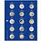 TOPset, Supplement - 2 Euromunten zonder capsules - 2023 blad 33 - Transp/blauw voordrukblad - afm: 185 x 230 mm.