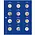 Safe, TOPset, Supplement - 2 Euro coins in capsules - 2022 sheet 40 - Transp/blue preprint sheet - dim: 185x230 mm. ■ per pc.