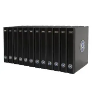 Premium, Album (4 Ringe) für Euro-Münzsätze - 2009 - Schwarz - Abm: 235 x 265 x 45 mm.