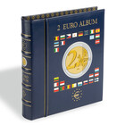 Leuchtturm, Vista Classic, Album (4 rings)  2 Euro coins - without content, incl. slipcase - Blue - dim: 250x280x60 mm. ■ per pc.