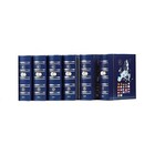 Leuchtturm, Vista Classic, Album (4 rings)  Euromunten sets (2020)  incl. cassette - Blauw - afm: 250x280x60 mm. ■ per st.
