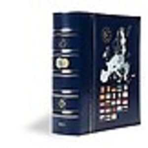 Vista Classic, Album (4 rings) Euro coin sets (2021) incl. slipcase - Blue - dim: 250 x 280 x 60 mm.