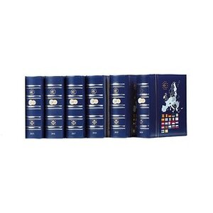 Vista Classic, Album (4 rings) Euromunten sets (2022) incl. cassette - Blauw - afm: 250 x 280 x 60 mm.
