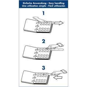Vista Classic, Album (4 rings) 2 Euromunten - 2 delen (25 landen) incl. cassettes - Blauw - afm: 250 x 280 x 60 mm.