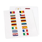 Leuchtturm, Self-adhesive labels - Euro flags ■ per set