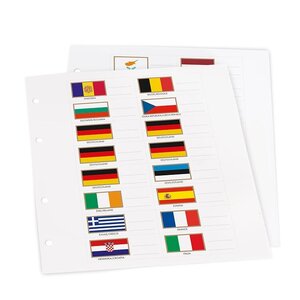 Leuchtturm, Selbstklebende Euro-Flaggen