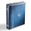 Leuchtturm, Numis, Album (4 anneaux)  pour Jeux de pièces en Euro's - incl. 7 feuilles, incl. boîte de protection - Bleu - dim: 215x230x45 mm. ■ par pc.
