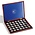 Leuchtturm, Presentation case, Volterra Uno - for  2 Euro coins in capsules (35 pcs.)  Mahogany color - dim: 305x245x30 mm. ■ per pc.