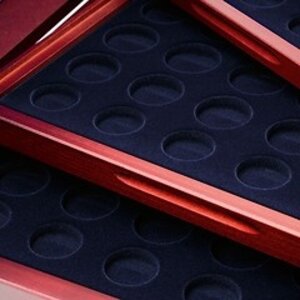 Presentation case, Volterra Quatro - for Euro coin sets in capsules (24 sets)