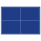 Safe, Tableau, Modèle P - Compartiment dim: 160x113 mm. (4 pcs.)  Bleu royal - dim: 332x235x20 mm. ■ par pc.