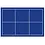 Tableau, Modèle P - Compartiment dim: 115 x 108 mm. (6 pcs.) Bleu royal - dim: 332 x 235 x 20 mm.