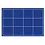 Tableau, Modèle P - Compartiment dim: 80 x 75 mm. (12 pcs.) Bleu royal - dim: 332 x 235 x 20 mm.