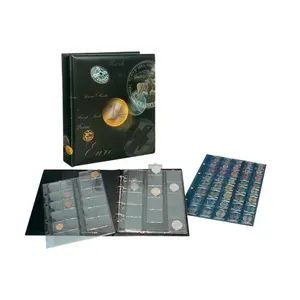 Artline, Album (4 rings) voor Euromunten - incl. 4 bladen - Designprint - afm: 240 x 275 x 45 mm.