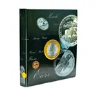 Safe, Artline, Album (4 rings)  for Euro coins - incl. 4 sheets - Designprint - dim: 240x275x45 mm. ■ per pc.