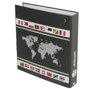 Designo, Album (4 rings) for Coins - incl. 5 sheets - Designprint - dim: 225 x 240 x 45 mm.